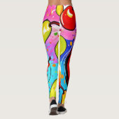 Pears Pop Art Leggings (Achterkant)