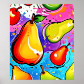 Pears Pop Art Poster (Voorkant)