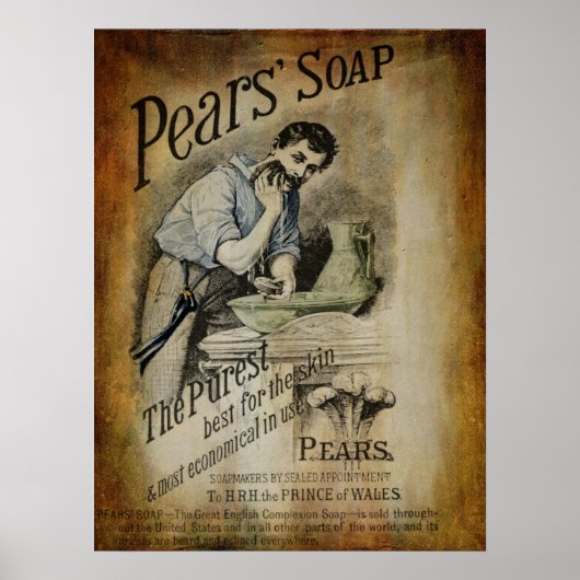 Pears Soap Advertisement 2 Poster (Voorkant)