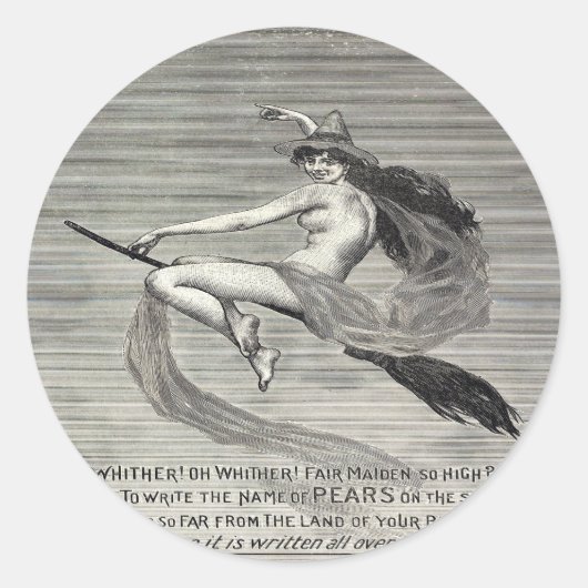 Pears Soap Witch Ronde Sticker (Voorkant)