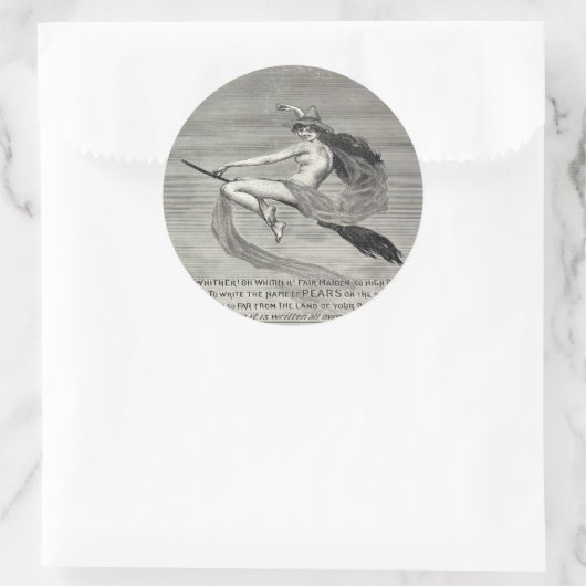 Pears Soap Witch Ronde Sticker (Tas)