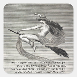 Pears Soap Witch Vierkante Sticker