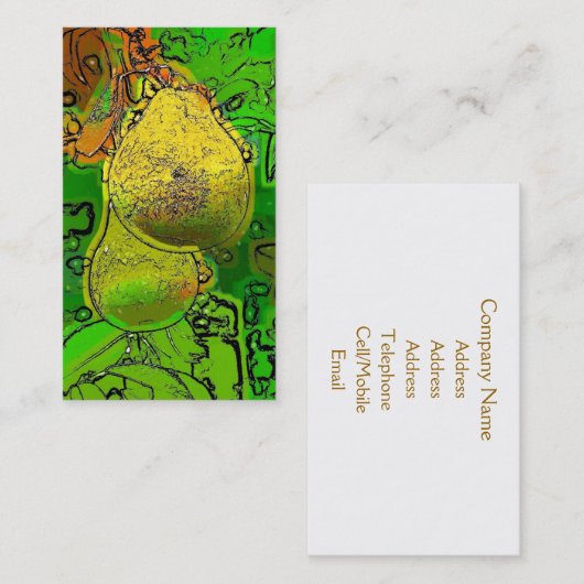 PEARS VISITEKAARTJE (Voorkant / Achterkant)