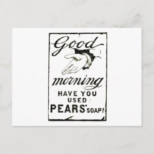 PEARS-ZEEP ADVERT - Circa 1895 Briefkaart