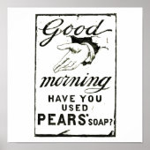  PEARS-ZEEP ADVERT - Circa 1895 Poster (Voorkant)