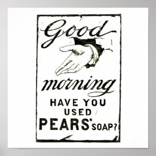 PEARS-ZEEP ADVERT - Circa 1895 Poster