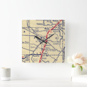 Pearsall TX overzicht Vierkante Klok (Huis)