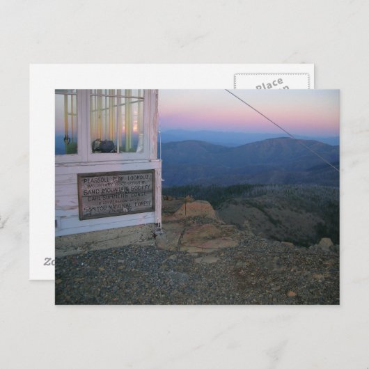 Pearsoll Peak Fire Lookout Briefkaart (Voorkant / Achterkant)