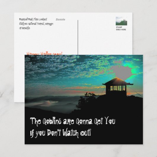 Pearsoll Peak Fire Lookout Briefkaart (Voorkant / Achterkant)