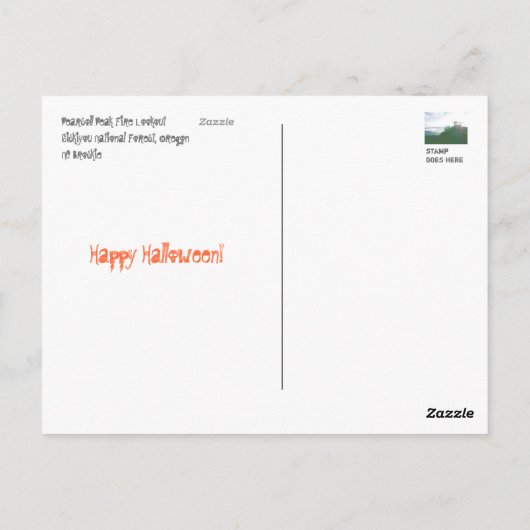 Pearsoll Peak Fire Lookout Briefkaart (Achterkant)