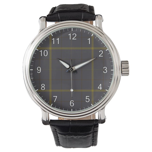 Pearson Clan Tartan Horloge (Voorkant)