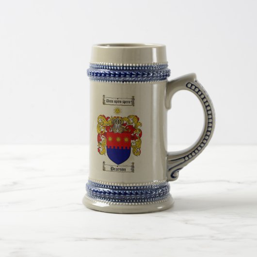 Pearson Coat of Arms Stein Bierpul (Rechts)