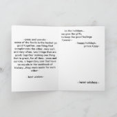 —peas and carrots— feestdagen kaart (Binnen)