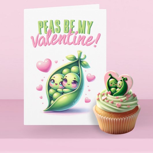 Peas Be My Valentijn Funny Love Kaart
