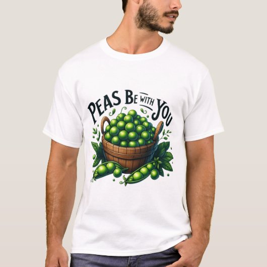 Peas Be With You Grappige Thanksgiving T-shirt (Voorkant)