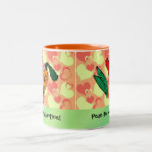 Peas ben mijn Valentijn Tweekleurige Koffiemok (Center)