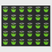 Peas Guy Funny Veggie Pea Pun Dark BG Cadeaupapier (Vlak)