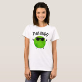 Peas Guy Funny Veggie Pea Pun T-shirt (Voorkant volledig)