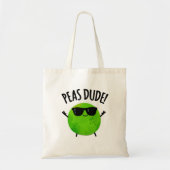 Peas Guy Funny Veggie Pea Pun Tote Bag (Voorkant)