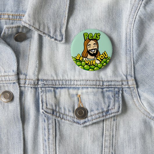 Peas is bij je. ronde button 5,7 cm (In situ)