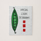 Peas Jigzaag Puzzle - Funny Vegetable - Introverts Legpuzzel (Verticaal)