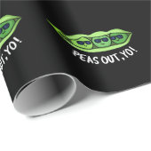 Peas Out Yo Funny Peas Pun Dark BG Cadeaupapier (Rol Hoek)