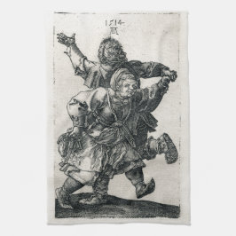 Peasant Couple Dancing by Albrecht Durer Theedoek