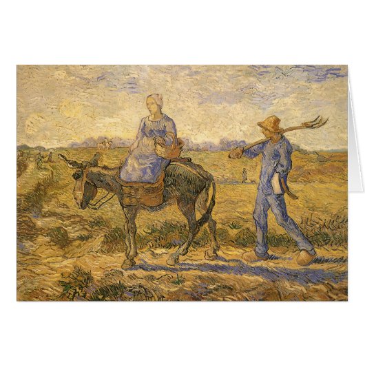 Peasant Couple gaat werken door Vincent van Gogh (Voorkant Horizontaal)