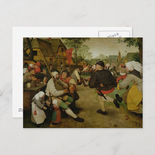 Peasant Dance, 1568 Briefkaart (Voorkant / Achterkant)
