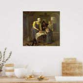 Peasant Family at Meal Time, c.1665 Poster (Keuken)