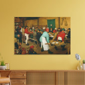 Peasant Wedding , 1568 Canvas Afdruk (Insitu (Woonkamer))