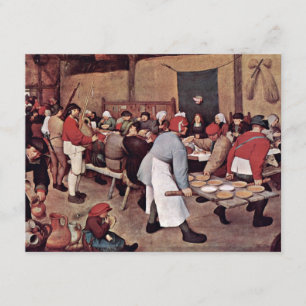 Peasant Wedding by Bruegel D. Ä. Pieter Kaart