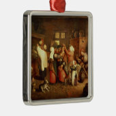 Peasant Wedding Metalen Ornament (Rechts)