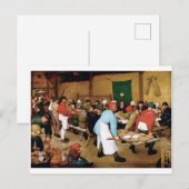 Peasant Wedding, Pieter Bruegel Briefkaart (Voorkant / Achterkant)