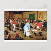 Peasant Wedding, Pieter Bruegel Briefkaart (Voorkant)