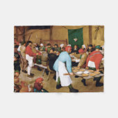 Peasant Wedding, Pieter Bruegel Fleece Deken (Voorkant (Horizontaal))