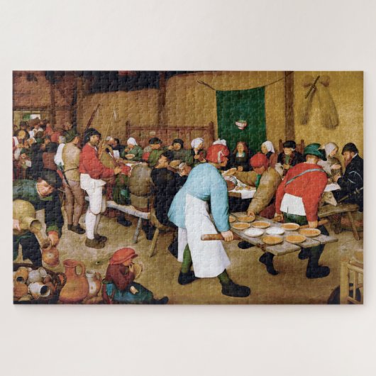 Peasant Wedding, Pieter Bruegel Legpuzzel (Horizontaal)