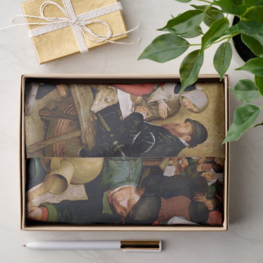 Peasant Wedding, Pieter Bruegel Tissuepapier (Geschenk)