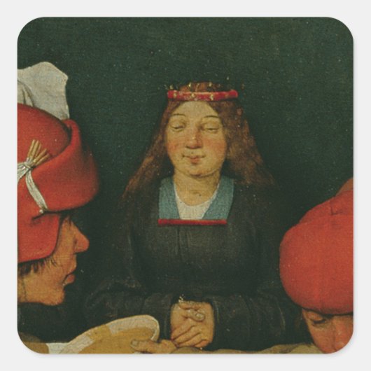 Peasant Wedding Vierkante Sticker (Voorkant)