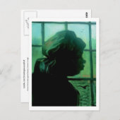 Peasant Woman against Window, Vincent van Gogh Briefkaart (Voorkant / Achterkant)