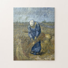 Peasant Woman Binding Sheaves door Vincent Van Gog Legpuzzel