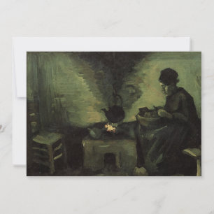Peasant Woman door Fireplace door Vincent van Gogh