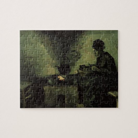 Peasant Woman door Fireplace door Vincent van Gogh Legpuzzel (Horizontaal)