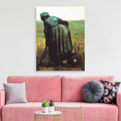 Peasant Woman graven door Vincent van Gogh Canvas Afdruk (Insitu (Woonkamer))