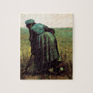 Peasant Woman graven door Vincent van Gogh Legpuzzel