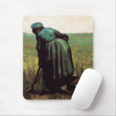 Peasant Woman graven door Vincent van Gogh Muismat (Met muis)