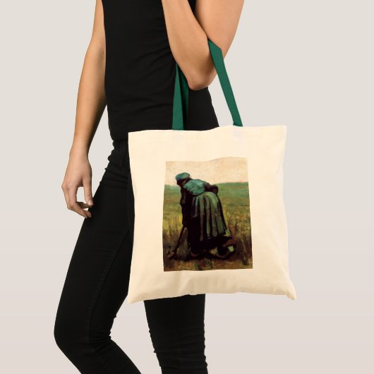 Peasant Woman graven door Vincent van Gogh Tote Bag (Voorkant (product))