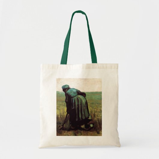Peasant Woman graven door Vincent van Gogh Tote Bag (Voorkant)