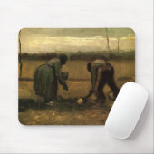 Peasant Woman Planting Potato door Vincent van Gog Muismat (Met muis)