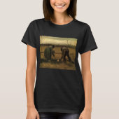 Peasant Woman Planting Potato door Vincent van Gog T-shirt (Voorkant)